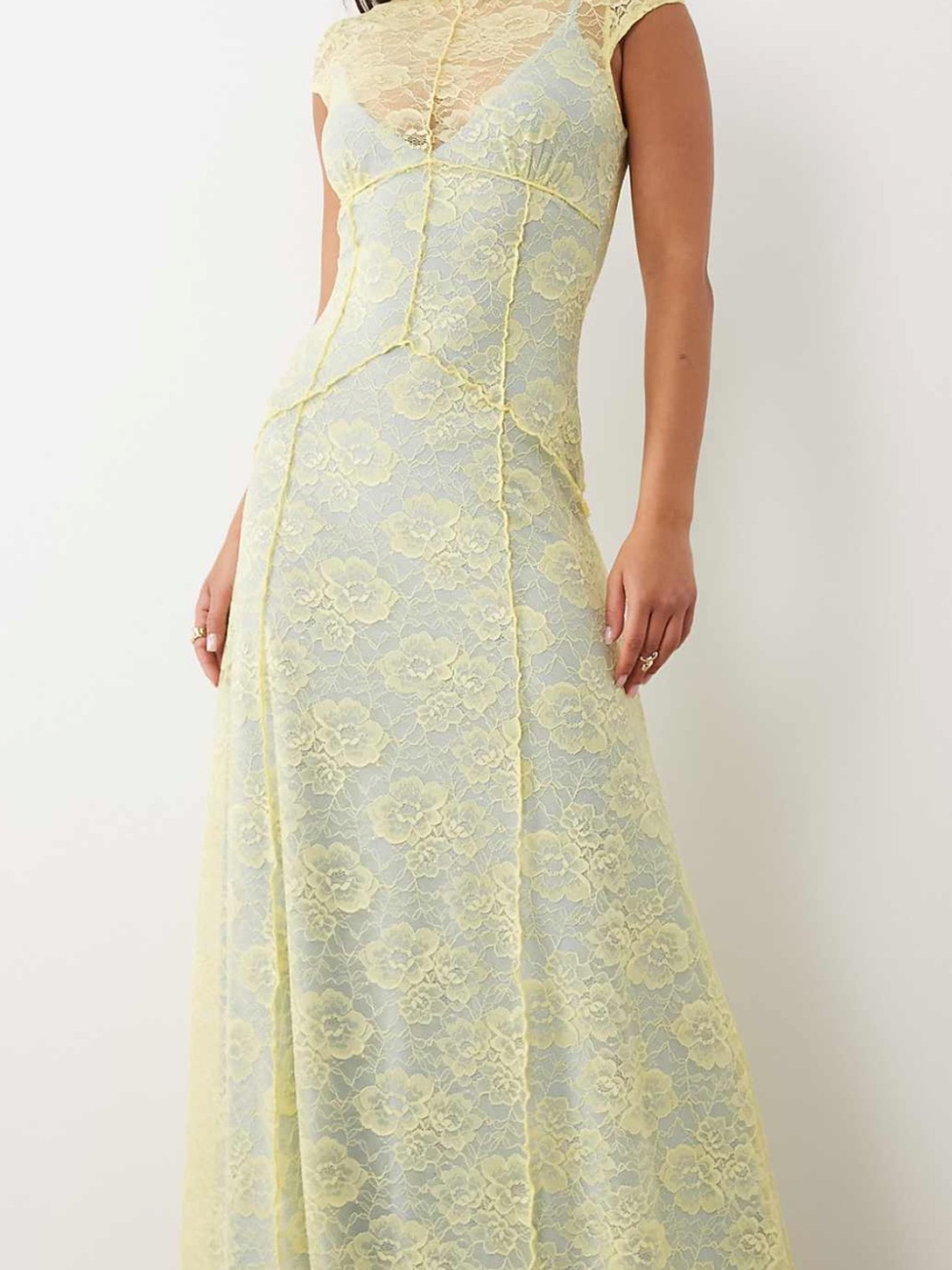 ASOS Pale Yellow Lace Maxi Dress - BRAND NEW/never worn just missed return date